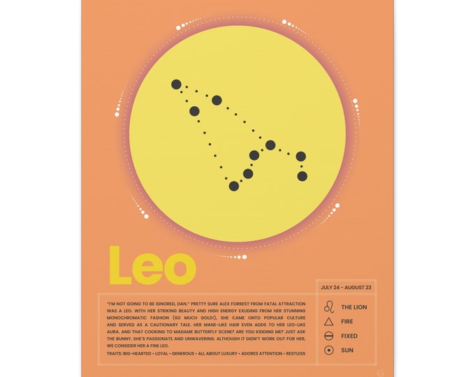 Astrology Series: Leo | Canvas Art