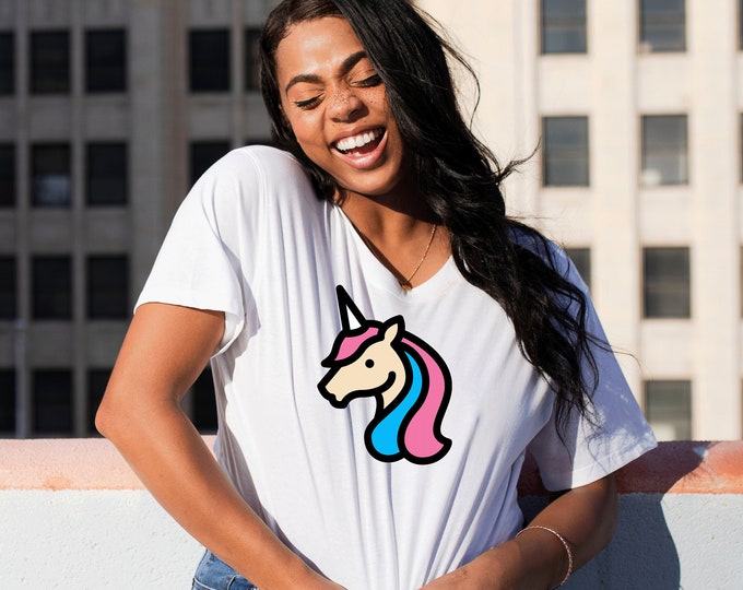 Unicorn Cropped T-Shirt | Cotton |  6 sizes | 4 colors