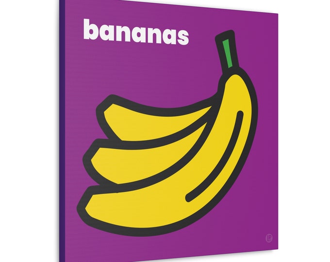 Bananas | Canvas Art | Room and Wall Décor | Pop Art Style