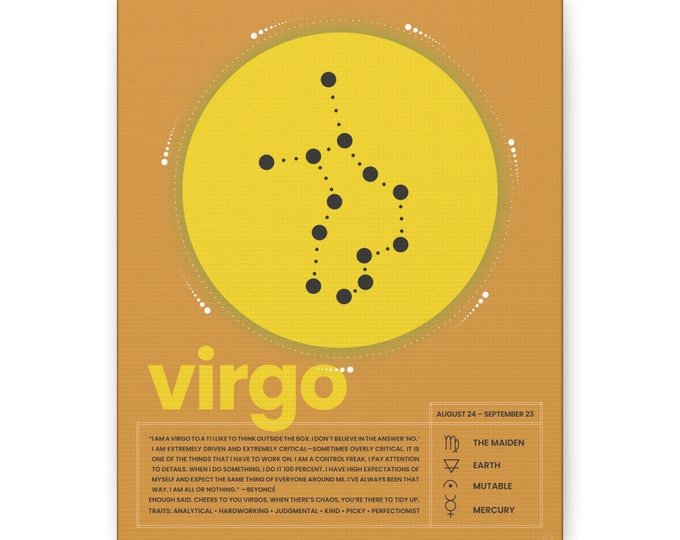 Astrology Series: Virgo | Canvas Art