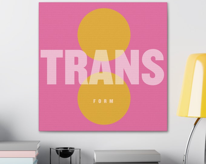 Canvas Art | Graphic Illustration of Transform | Original design | 6 sizes