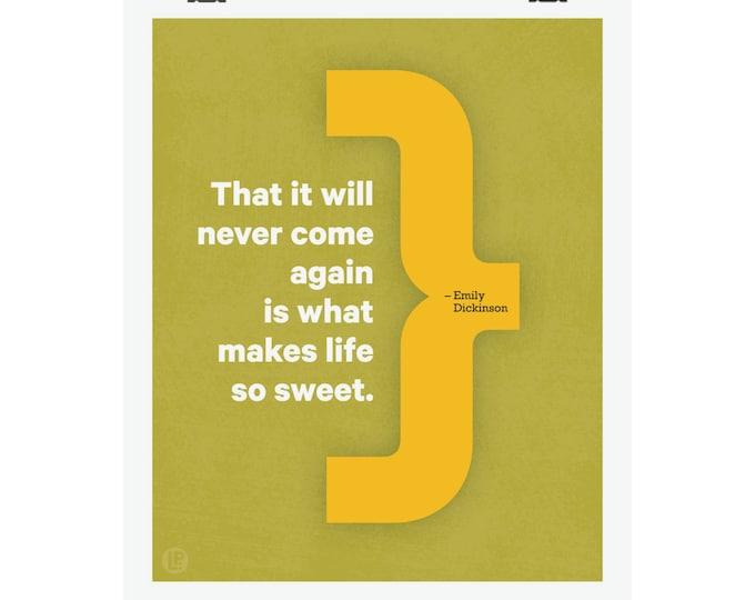 Poster Print Quote • Dickinson, Sweet • 4 Sizes • Words of Women