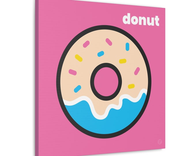 Donuts | Canvas Art | Room and Wall Décor | Pop Art Style