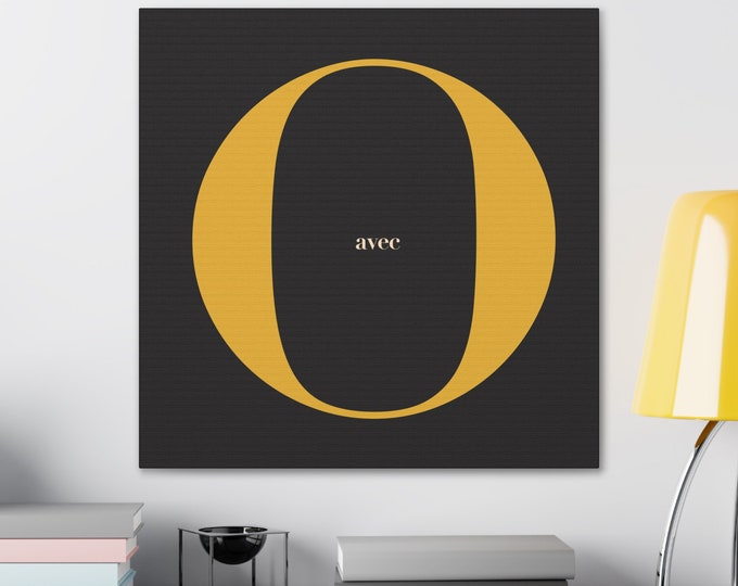 Canvas Art | Graphic Illustration of O Avec | Original design | 6 sizes