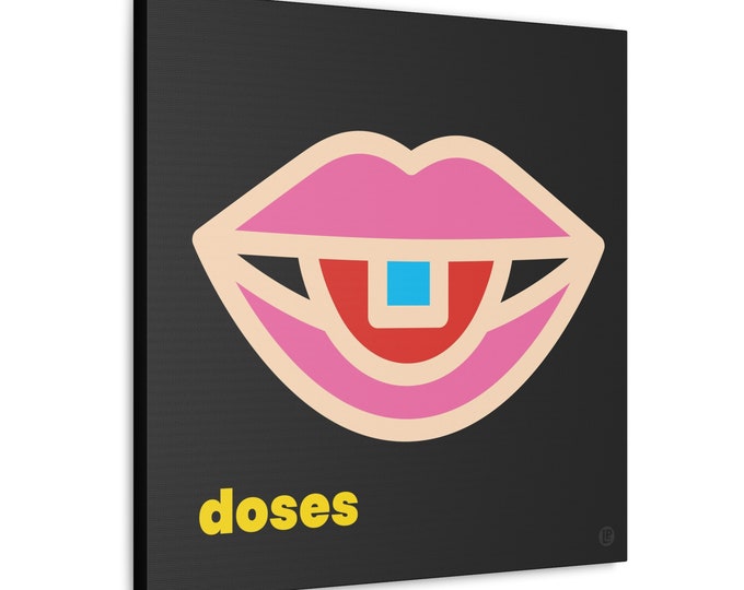 Acid Tripping Doses | Canvas Art | Room and Wall Décor | Pop Art Style