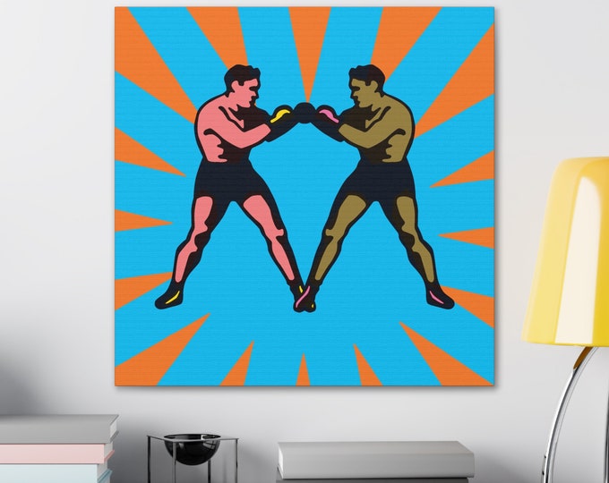 Boxer Pugilist | Canvas Art | Room and Wall Décor | Pop Art Style