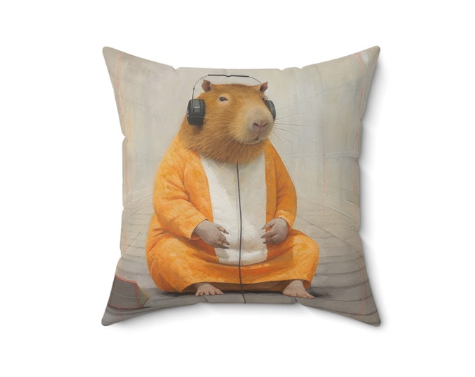 Decorative Pillow | Contemplative Capybara | 2 Sizes