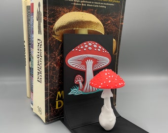 Amanita Mushroom Bookend: Fly Agaric Design, Mushroom Lover Gift