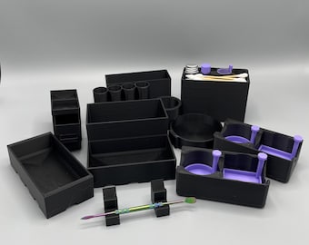 Modular Home Dab Organizer Piece: Customizable Clip-In Design