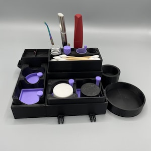 Dab Station - Modular Home Dab Organizer - Customizable Dab Station Plug, Play, Re-Organize - Don't See Something? Contact Me- I'll Make it!