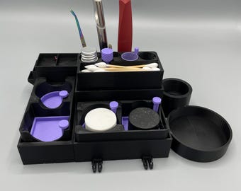 Modular Dab Station Organizer: Customizable Home Dab Rig Storage