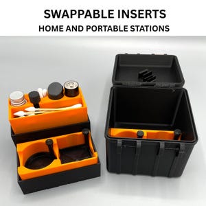 Dab Station - Most Versatile Available Perfect for Home and Travel - Modular Dab Station - Holds Iso, 4 Jars, Hot Knife - Cart/Pivot Dab Kit