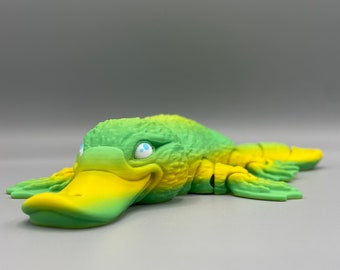 Platypus - Adorable 3D Printed Articulated Animal - Large @ Over 9 Inches Long - Cute Platypus