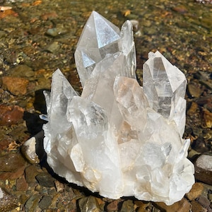 Pristine Large 12 Lb. AAA Quality Quartz Cluster from the Ron Coleman Mine Jessieville, Arkansas.