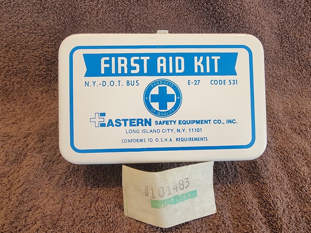 1965 First Aid Kit New Eastern Safety Equipment Co., INC. Etsy