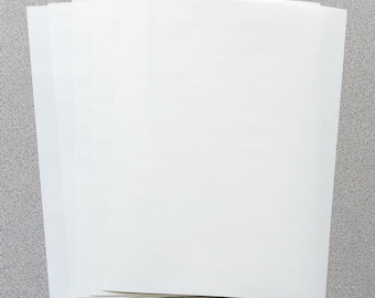 Hojas de papel de silicona desprendible - 8,5 x 11, doble cara (paquete de 25)