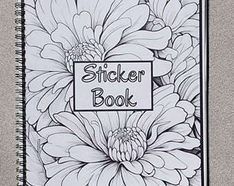 Libro de pegatinas reutilizables: portadas para colorear (50 páginas)