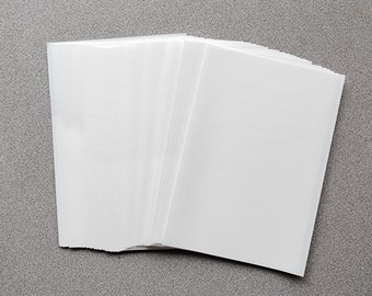 Papel desprendible A5 para libros de pegatinas y pintura de diamantes - Láminas de silicona de doble cara, paquete de 25