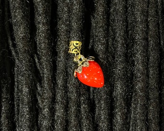 Strawberry Hair Jewelry for Traditional Locs, Braids, Extensions and Twists