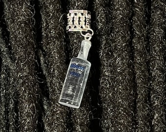 Vodka Bottle Hair Jewelry for Traditional Locs, Braids, Extensions and Twists