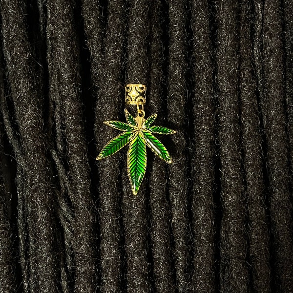 Marijuana Hair Jewelry for Traditional Locs, Braids, Extensions and Twists