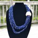T- Shirt Yarn Necklace, Fabric Necklace, Zpagetti, Eco-Friendly Necklace, Fabric Jewelry, Textile Necklace