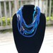 T- Shirt Yarn Necklace, Fabric Necklace, Zpagetti, Eco-Friendly Necklace, Fabric Jewelry, Textile Necklace