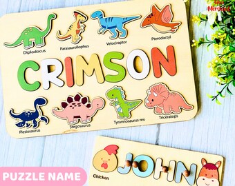 Personalized Name Puzzle, Birthday Gifts For Kids, Montessori Toys, Baby Shower Gift, Personalized Gift, Nursery Decor, Baby Name Puzzle
