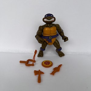 Storage Shell Don Dontello  TMNT 1990 Teenage Mutant Ninja Turtle, Vintage Action Figure