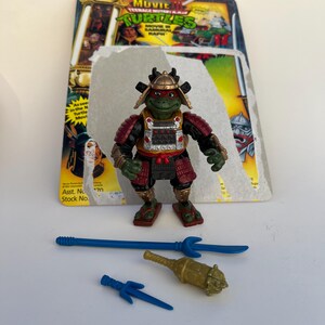 Samurai RAPH Raphael Movie 3 Three, Teenage Mutant Ninja Turtles Mirage Playmates 1993 TMNT, Incomplete Read