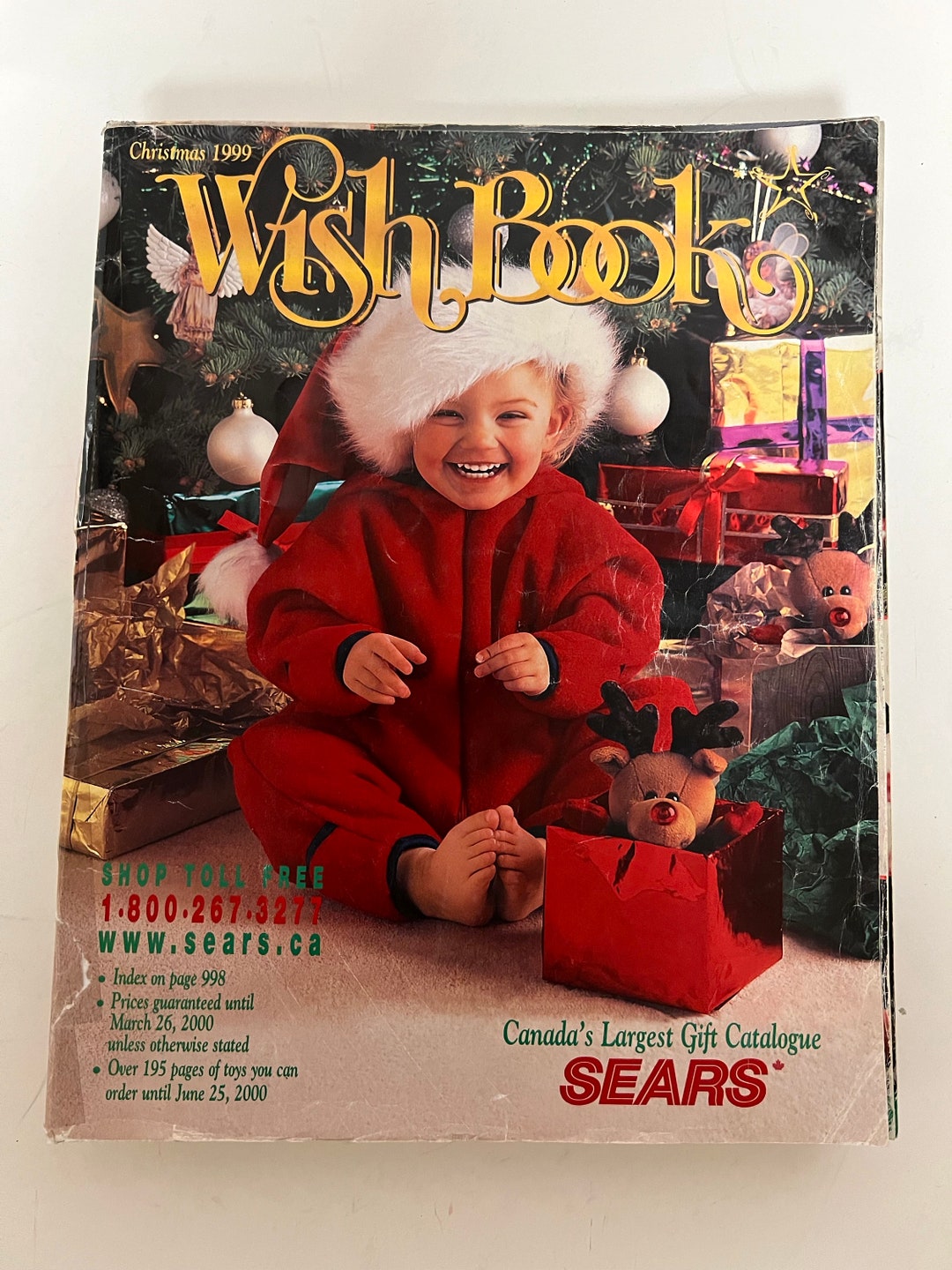 1999 Sears Christmas Wishbook Wish Book Catalog Canada. Preowned, See