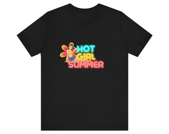 RETRO tee shirt Hot Girl summer t-shirt  Summer Bikini trendy graphic Tee gift for girlfriend, girl, friend, summer Short Sleeve tee