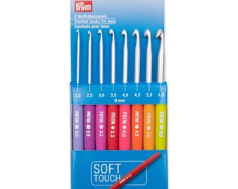 Prym Originals Wollhäkelnadel Set, Softgriff, 2-6mm