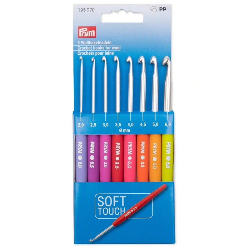 Prym Originals Wollhäkelnadel Set, Softgriff, 2-6mm Bild 1