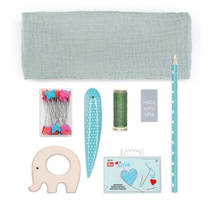 DIY Baby Accessories Set Oeko-Tex Pacifier Chain, Gripping Ring & Scarf Creative Box for Expectant Mothers, Perfect for Baby Showers image 6