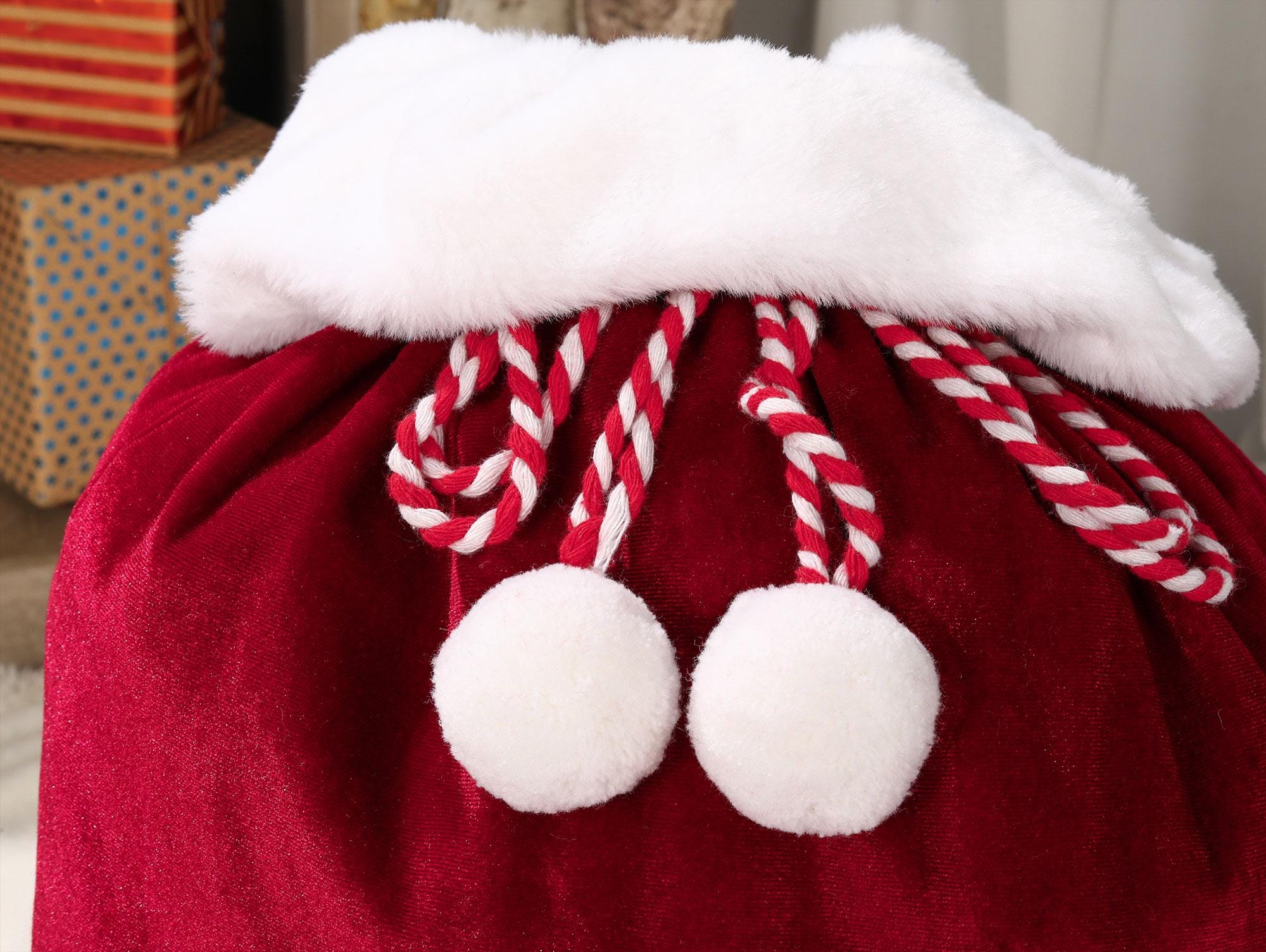 Christmas Santa Sack, Personalised Velvet Santa Sack, Christmas Gift Bag for Kids and Adults and pet, Christmas Gift Bag, Xmas.