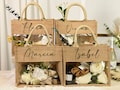 Personalized Bridesmaid Proposal Bags,Burlap and PVC Bags,Bridesmaid Gift Bag,Monogram Tote Bag,Bachelorette Party Bags,Beach Bag,Gift Bags.
