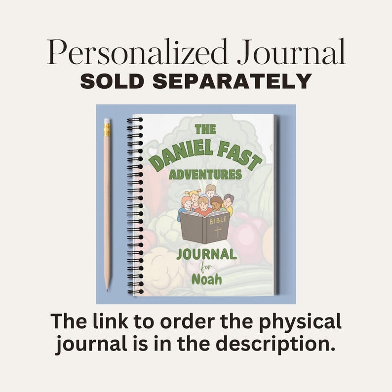 Daniel Fast Journal.pdf Daniel Fast for Kids Tweens and Teens Digital Download Faith Healthy ...