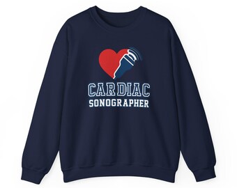 Cardiac Sonographer Sweatshirt: Medical Heart Ultrasound Gift