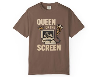 T-shirt « Reine de l'écran » pour gamers | T-shirt graphique 100 % coton (unisexe)