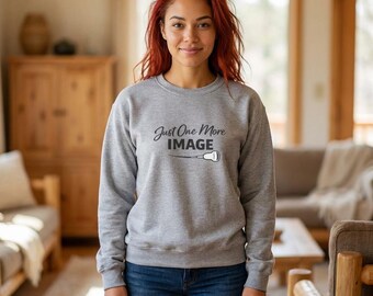 Just One More Image Crewneck Sweatshirt | Photographer Design