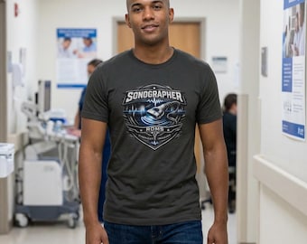 Sonographer RDMS Ultrasound Tech Tee | Sonography Medical Apparel