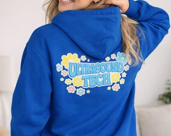 Retro Sonographer Hoodie | Vintage Ultrasound Tech Sweatshirt