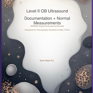 Level II OB Ultrasound Study Guide: ARDMS Checklist (Digital Download)
