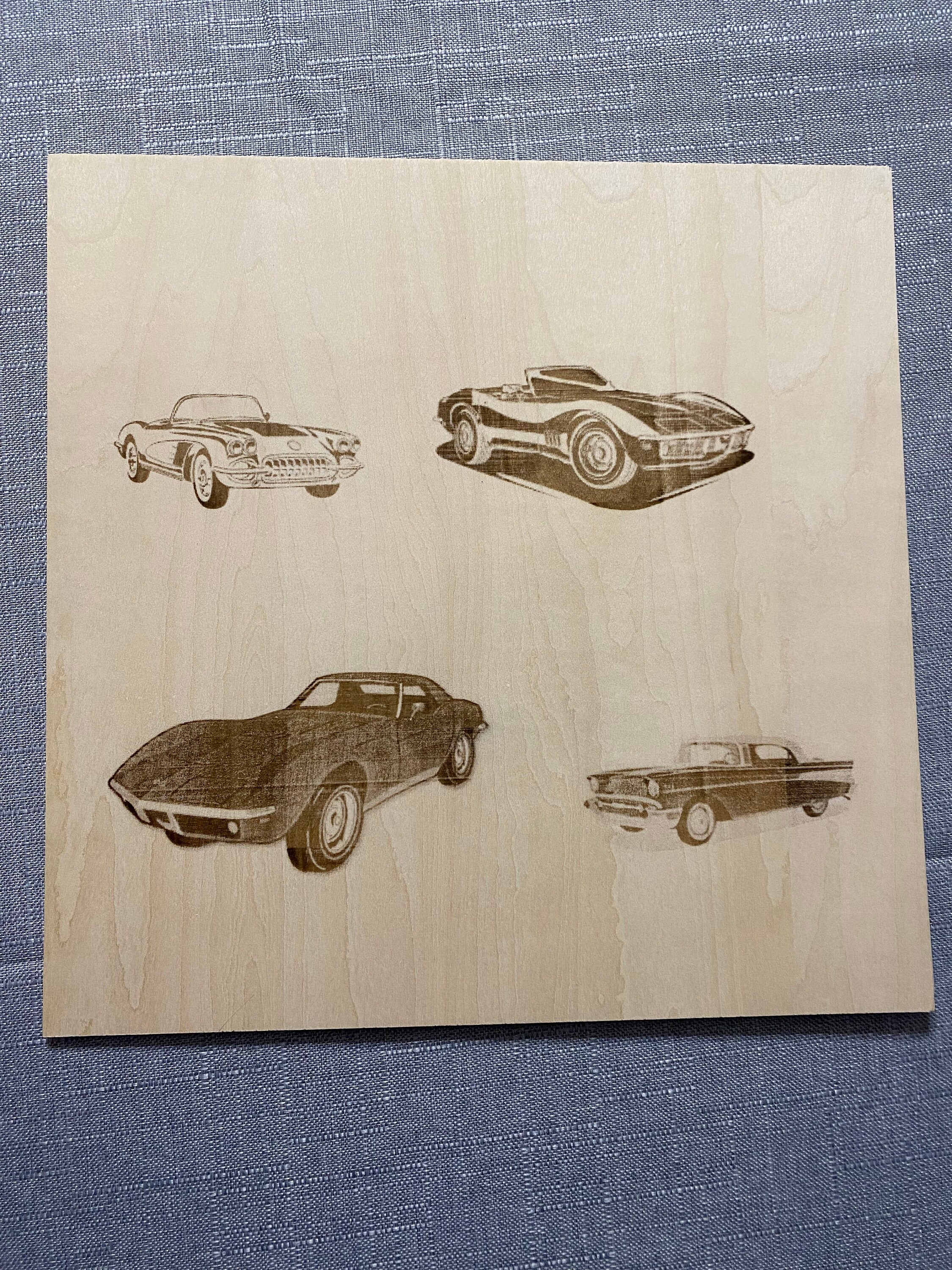 CUSTOM WOOD ENGRAVING for Your Car! 12x12x - Etsy
