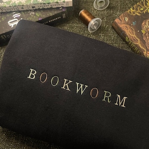 Bookworm | Embroidered Bookish Sweatshirt