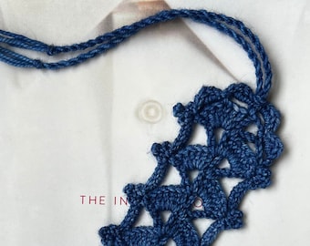 Vintage crochet bookmark with tassel, original design, handmade