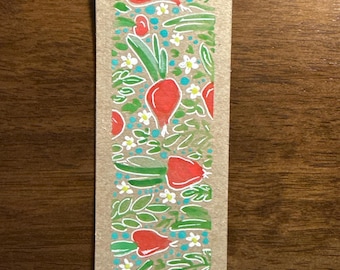 Hand painted bookmark, original design