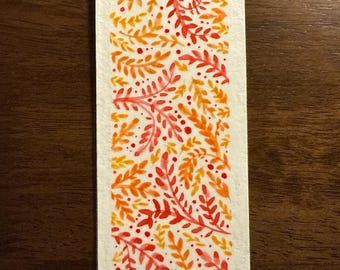 Hand painted bookmark, original design