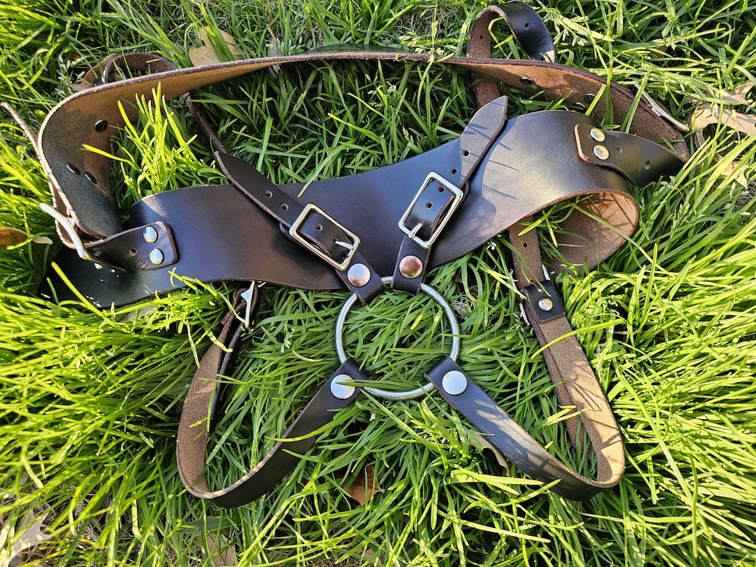 Leather Strapon Harness, Strap-on for Pegging - Etsy